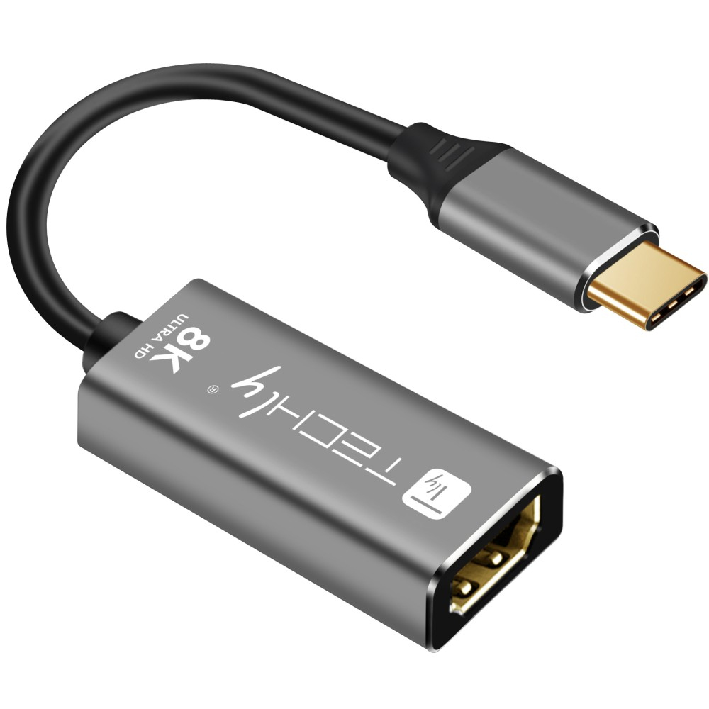 Techly USB-C 3.2 auf HDMI 2.1 Adapter 8Ka60Hz 15 cm, Ansicht 2