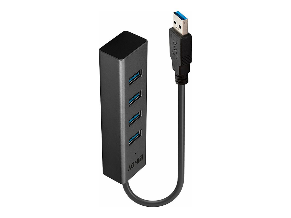 Lindy Hub - 4 x USB 3.2 Gen 1 - Desktop, Ansicht 3