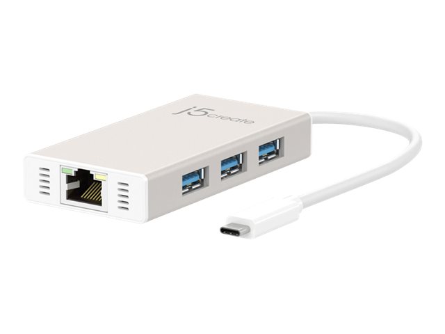 j5create JCH471 - Netzwerkadapter - USB-C - Gigabit Ethernet x 1 + USB 3.0 x 3, Ansicht 2