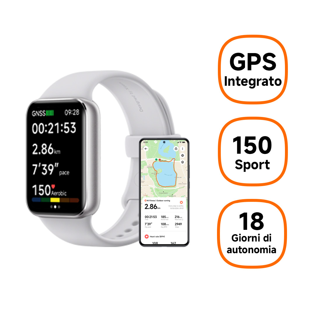Xiaomi Smart Band 9 Pro moonlight silver, Ansicht 2