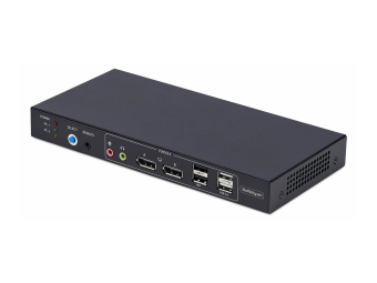 StarTech.com 2-Port Dual-Monitor DP KVM Switch wVideo Matrix 4K 60Hz