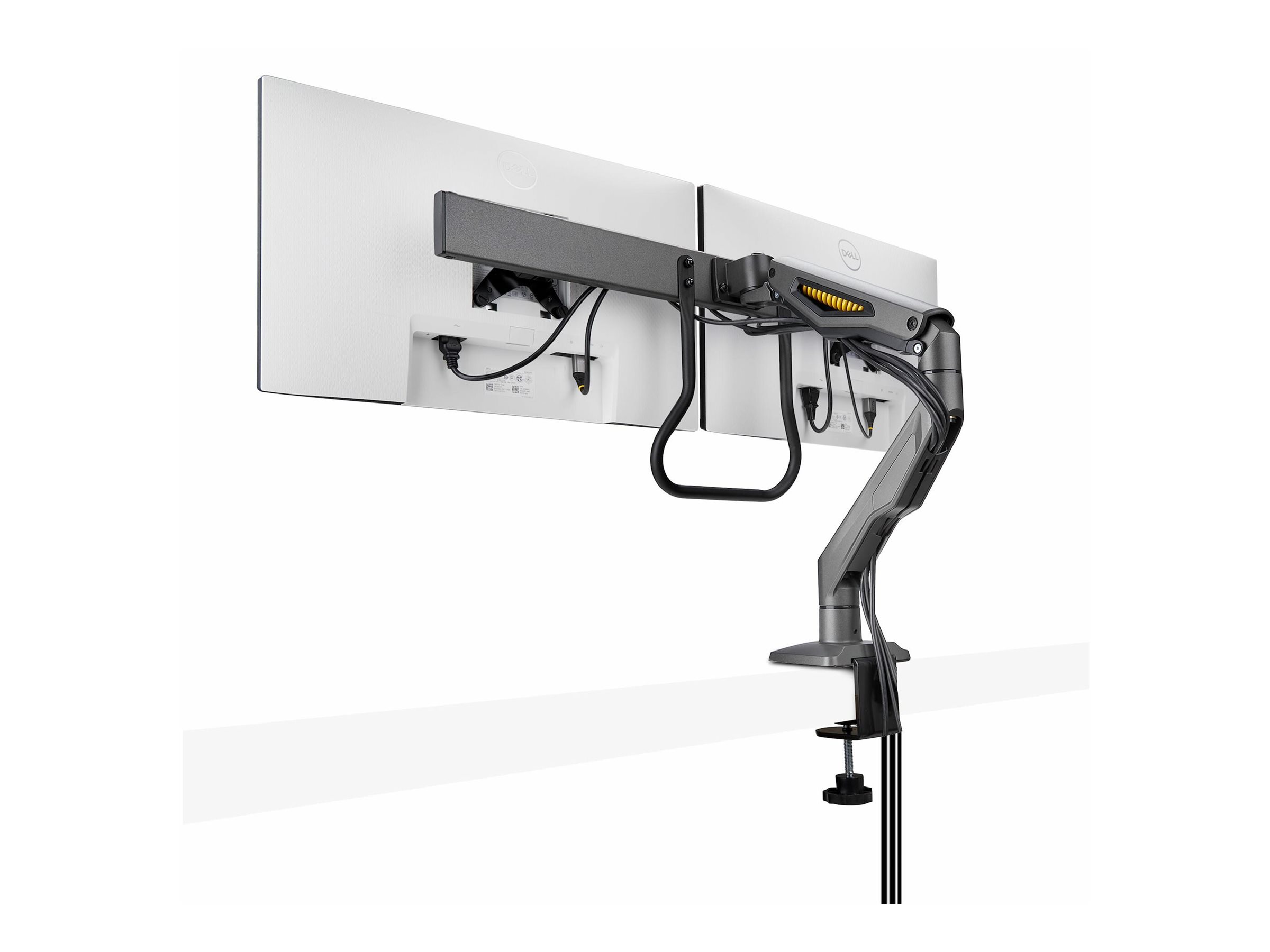 StarTech.com Desk Mount Dual Monitor Arm w/ Crossbar, Up To 27 Displays - Befestigungskit - für 2 LCD-Displays, Ansicht 3