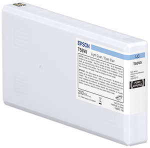 Epson T55W5 - 200 ml - hell Cyan - original, Ansicht 2