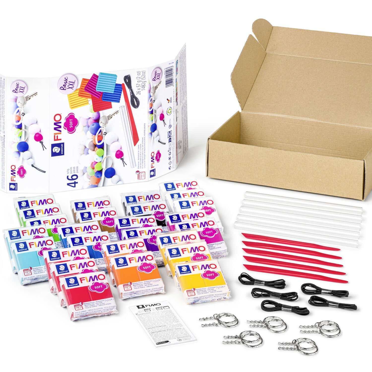 STAEDTLER FIMO SOFT Modelliermasse-SetBasic XXL 46-teilig 57890828, Ansicht 3