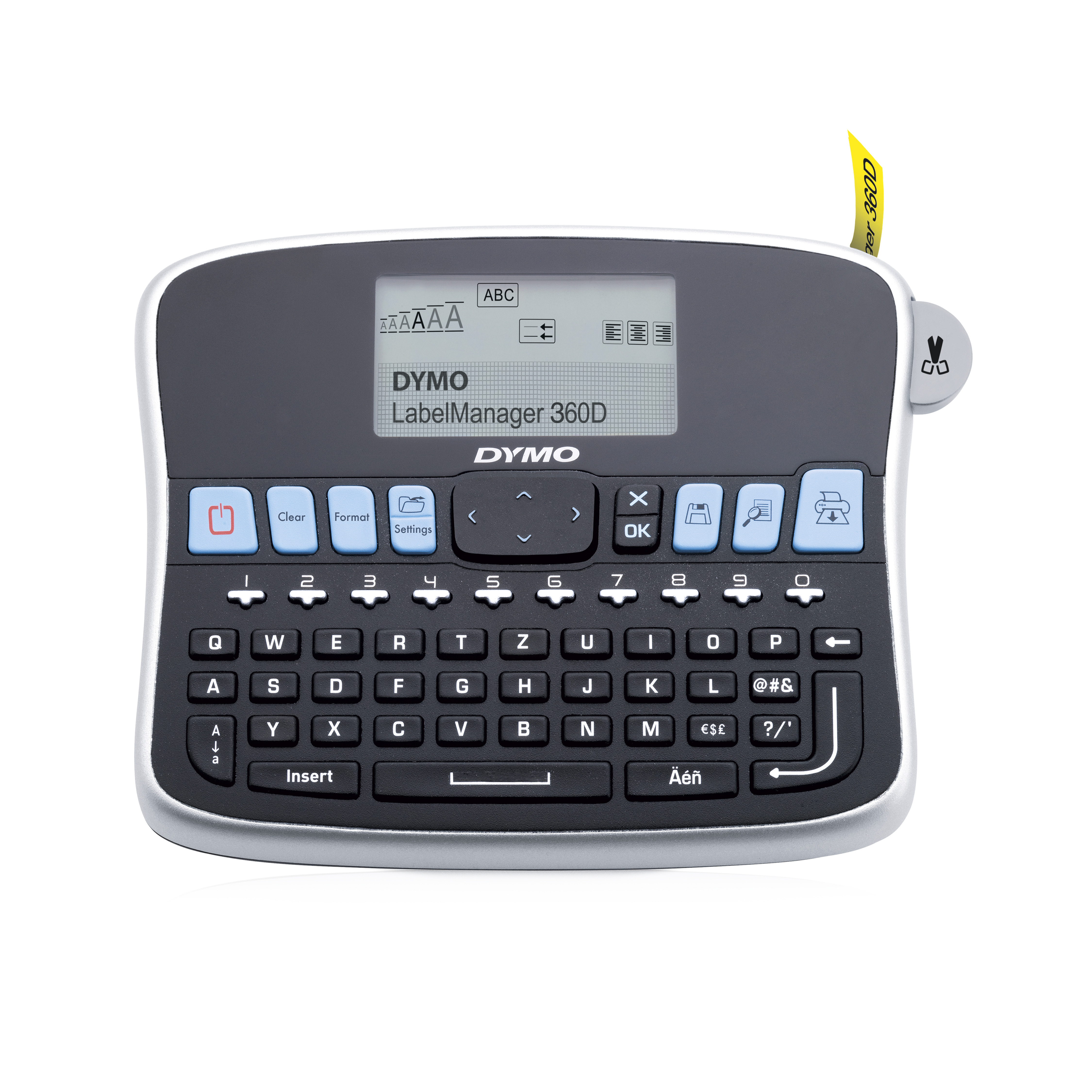 Dymo LabelMANAGER 360D - Beschriftungsgerät - s/w - Thermotransfer - Rolle (1,9 cm), Ansicht 2