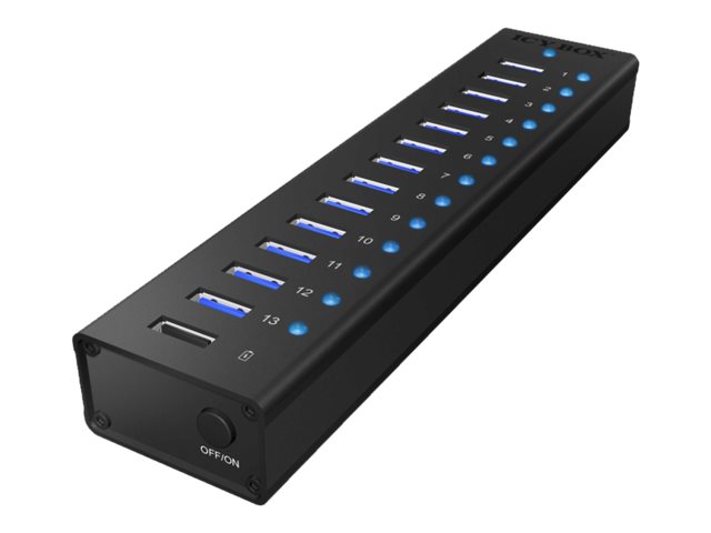 ICY BOX ICY BOX IB-AC6113 - Hub - 13 x SuperSpeed USB 3.0, Ansicht 2