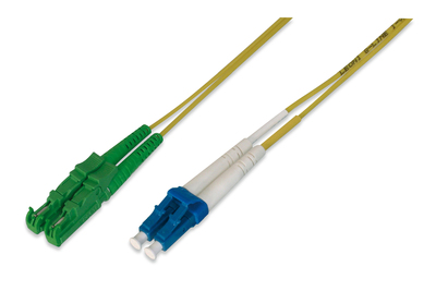 DIGITUS LWL Patchkabel LSH (8° APC) auf LC (UPC) Singlemode