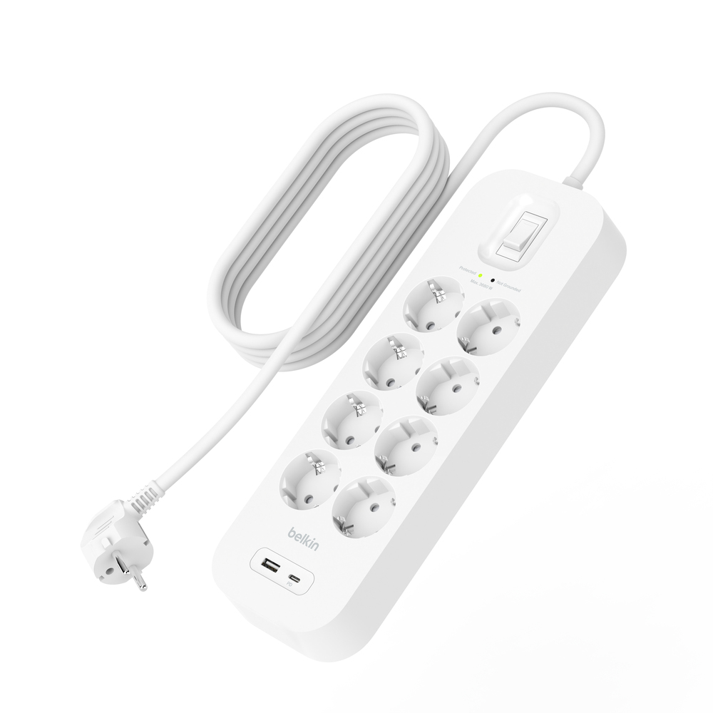 Belkin Connect - Überspannungsschutz - mit USB-C und USB-A Ports, Ansicht 3