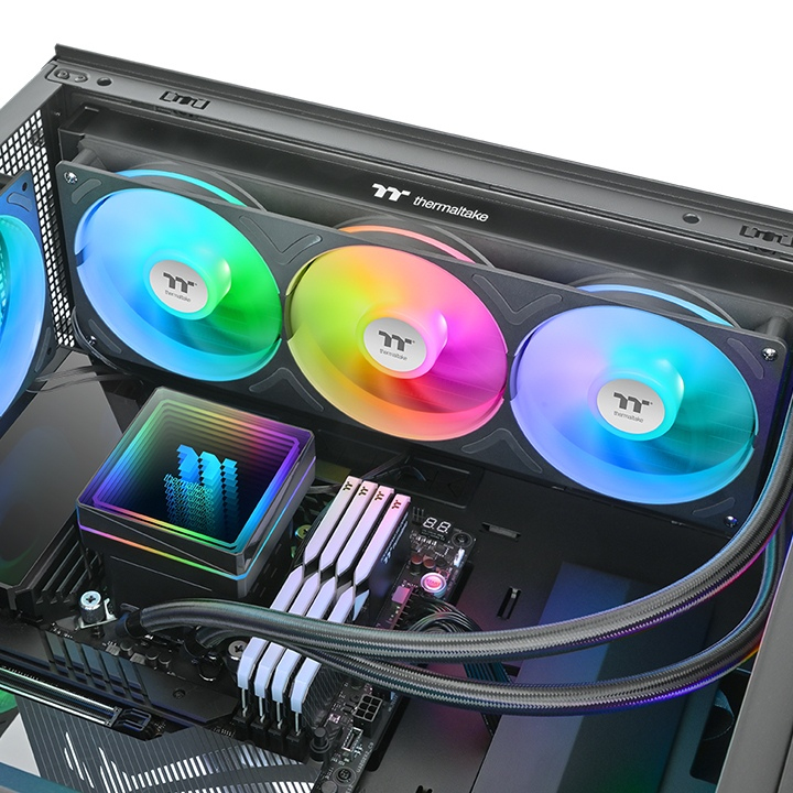 Thermaltake TH360 V3 ARGB Sync Black| AiO-Wasserkühlung, Ansicht 2