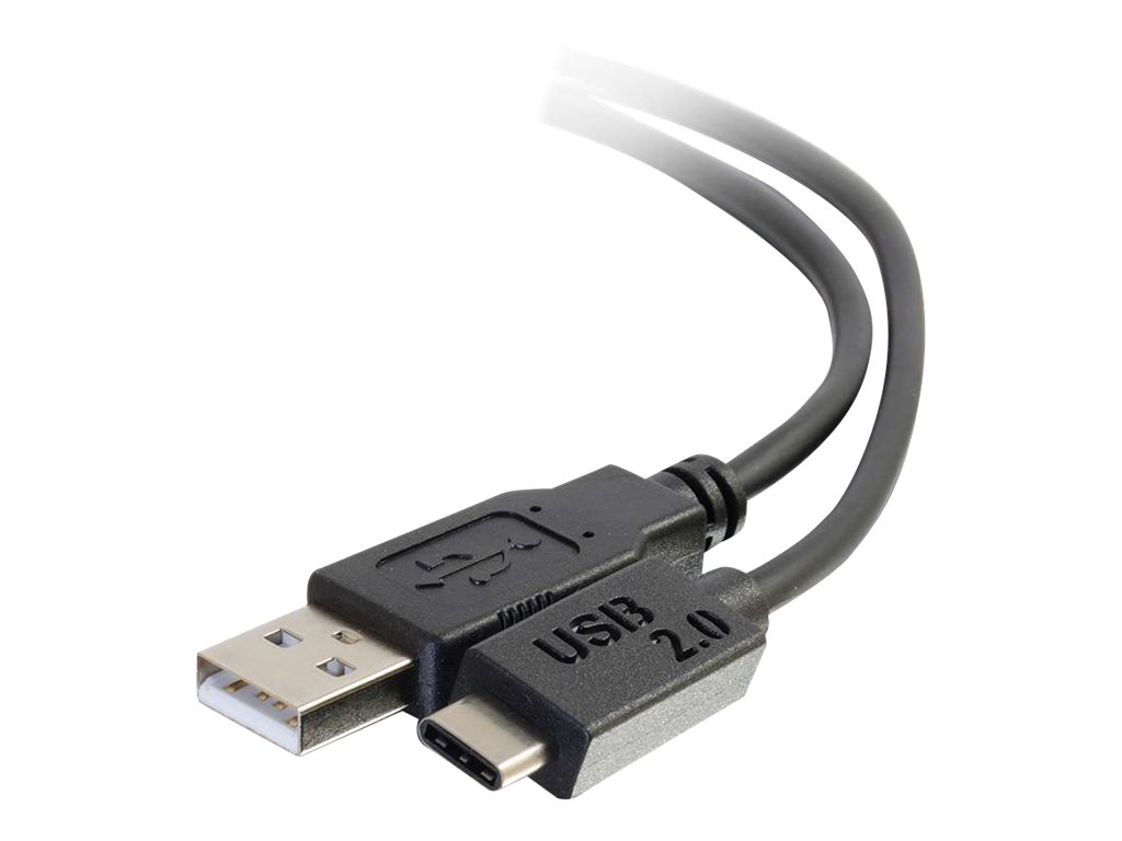 C2G 1m USB 2.0 USB Type C to USB A Cable MM - USB C Cable Black - USB-Kabel - USB (M)