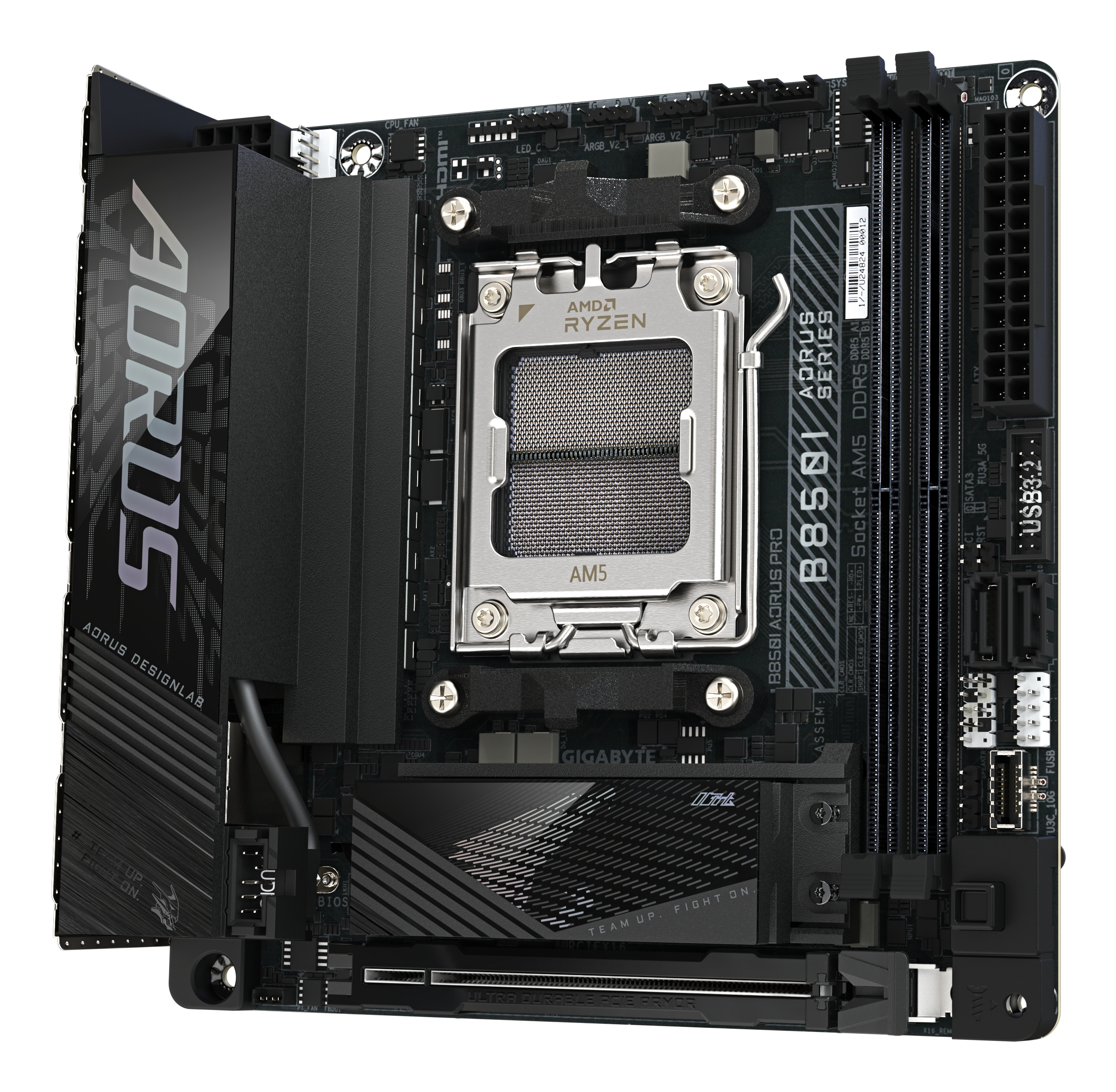 Gigabyte AORUS B850I PRO - Motherboard - Mini-ITX - Socket AM5 - AMD B850 Chipsatz, Ansicht 2
