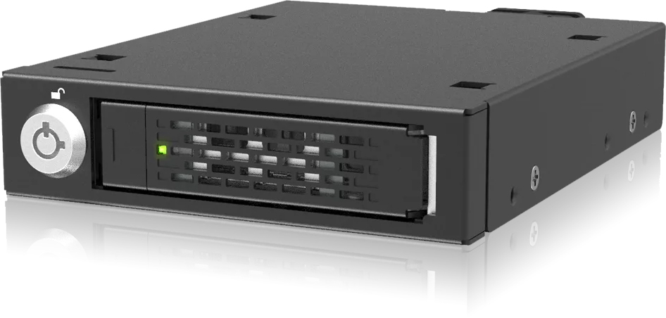 Icy Dock Mobile Rack 1x2.5'' u.2/u.3 NVMe SSD PCIe 5.0 black - HDD-Wechselrahmen