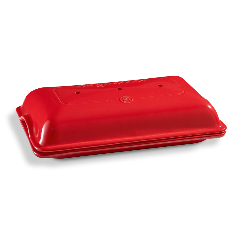 Emile Henry EH345506 0 - Brotform - Rechteckig - 3,7 l - -20 °C - 270 °C - Rot, Ansicht 2