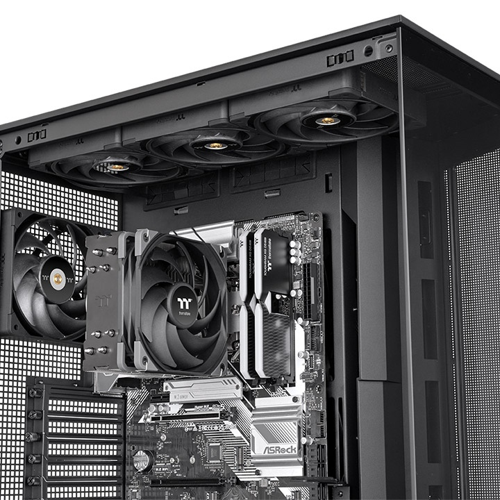 Thermaltake Kühler UX400 Black Air AMD/Intel retail - CPU-Kühler - AMD Sockel AM3 (Ph. II/Ath. II), Ansicht 2