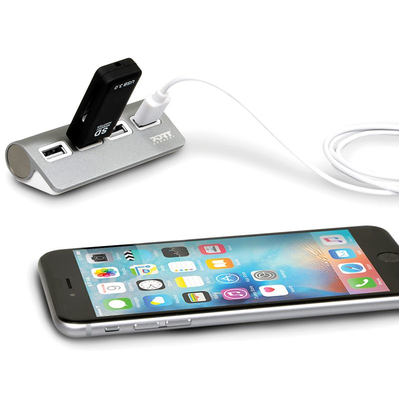 PORT Designs PORT Connect - Hub - 4 x USB 2.0 - Desktop, Ansicht 2