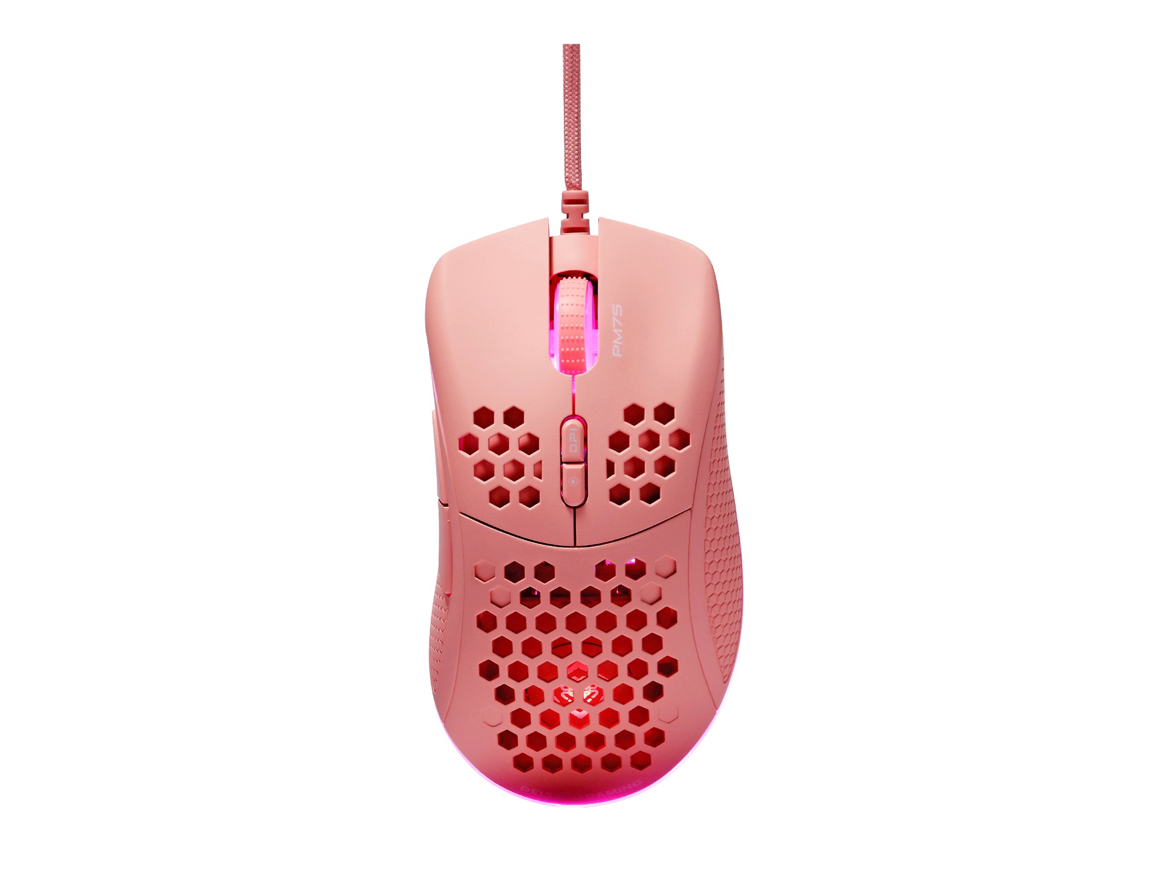 Deltaco Gaming Maus USB RGB pink - Maus - 6.400 dpi, Ansicht 3