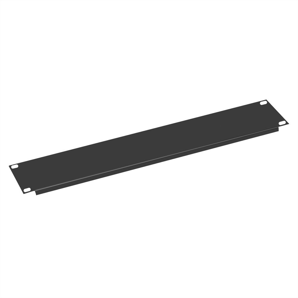 VALUE Blindabdeckung - Schwarz, RAL 9005 - 2U - 48.3 cm (19), Ansicht 2