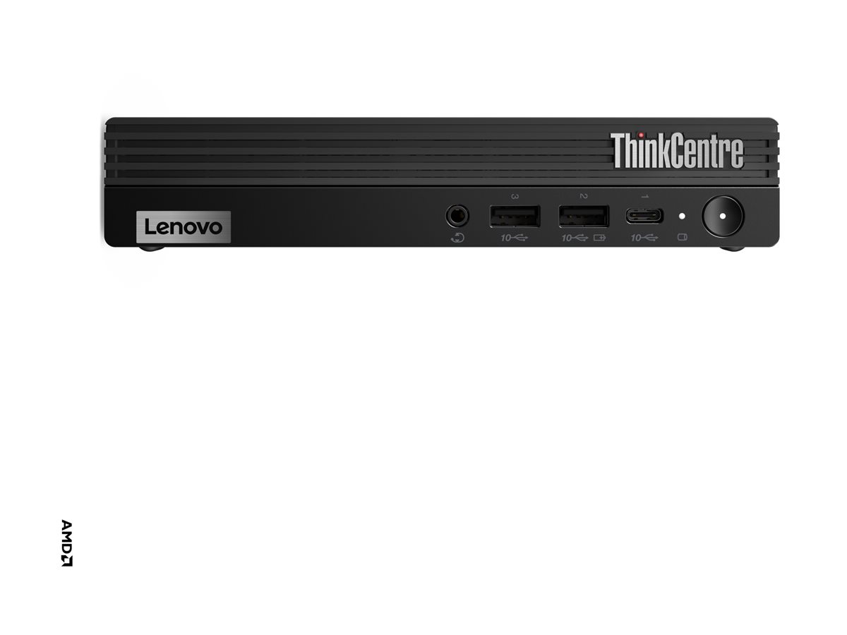 Lenovo ThinkCentre M75q Gen 5 12RQ - Tiny - Ryzen 5 Pro 8500GE / 3.4 GHz - RAM 16 GB - SSD 512 GB - TCG Opal Encryption 2, NVMe - Radeon 740M - 1GbE, Wi-Fi 6E, Bluetooth 5.3 - WLAN: 802.11a/b/g/n/ac/ax (Wi-Fi 6E)