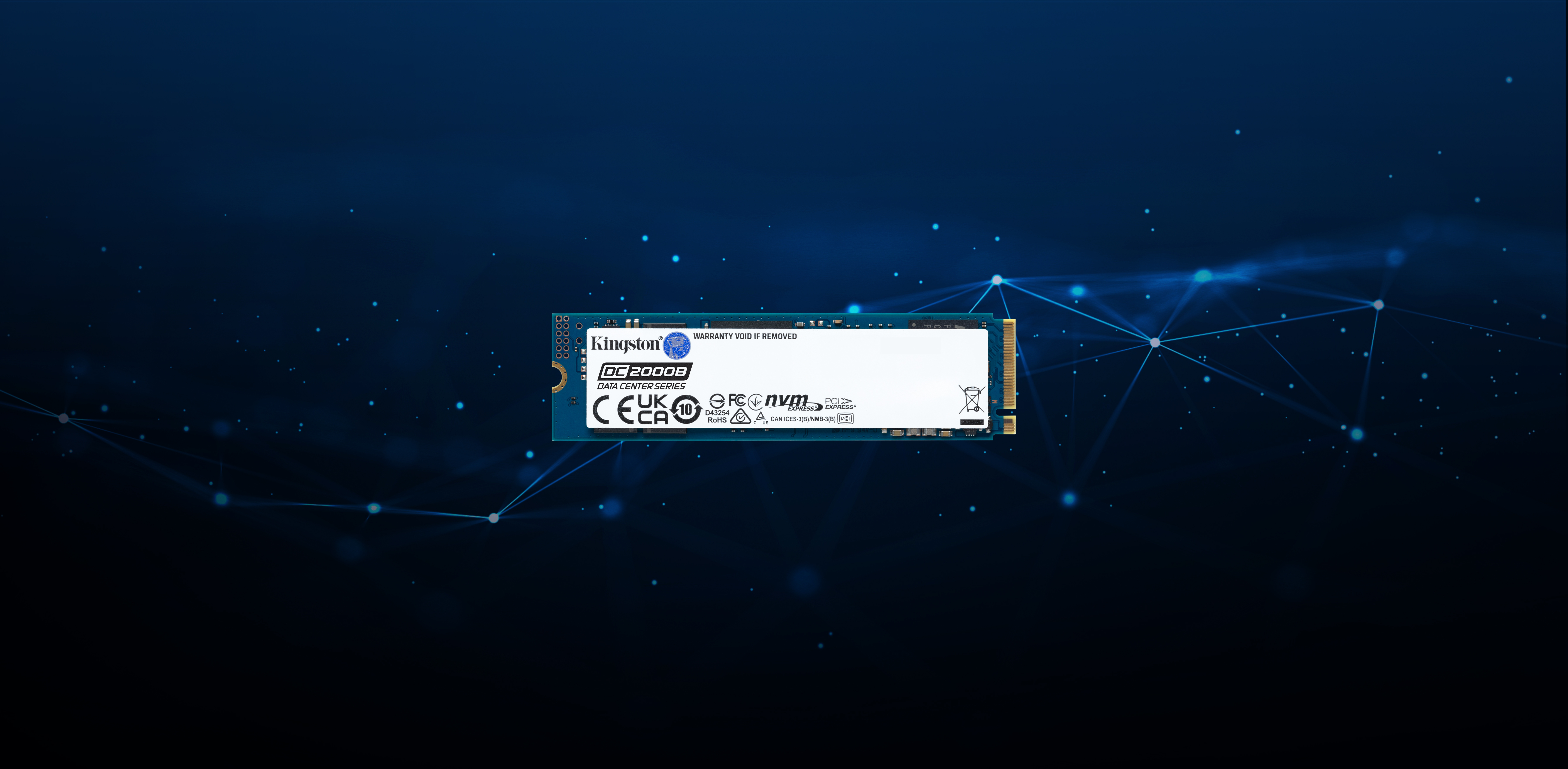 Kingston Data Center DC2000B - SSD - Enterprise - 480 GB - intern - M.2 2280 - PCIe 4.0 x4 (NVMe), Ansicht 3