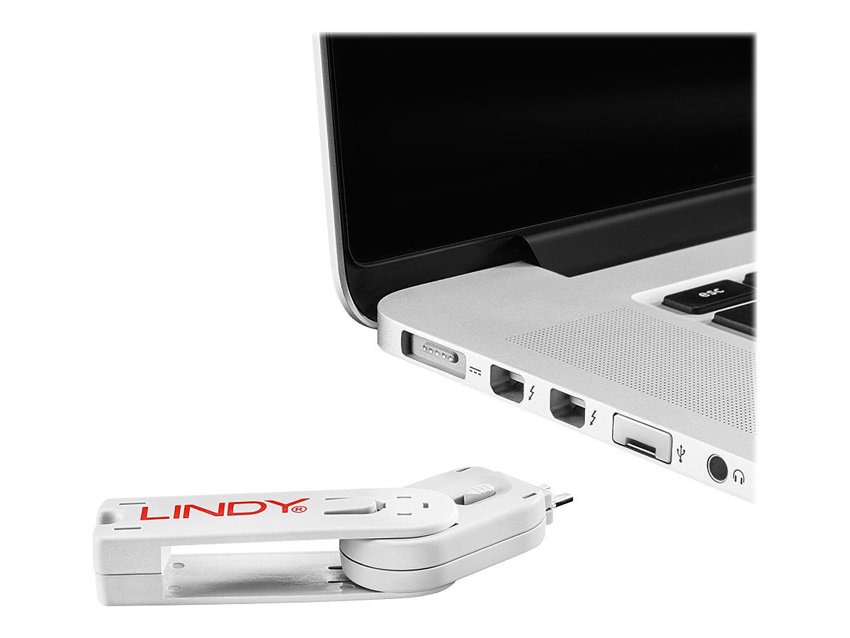 Lindy USB Port Blocker - USB-Portblocker - weiß, Ansicht 3