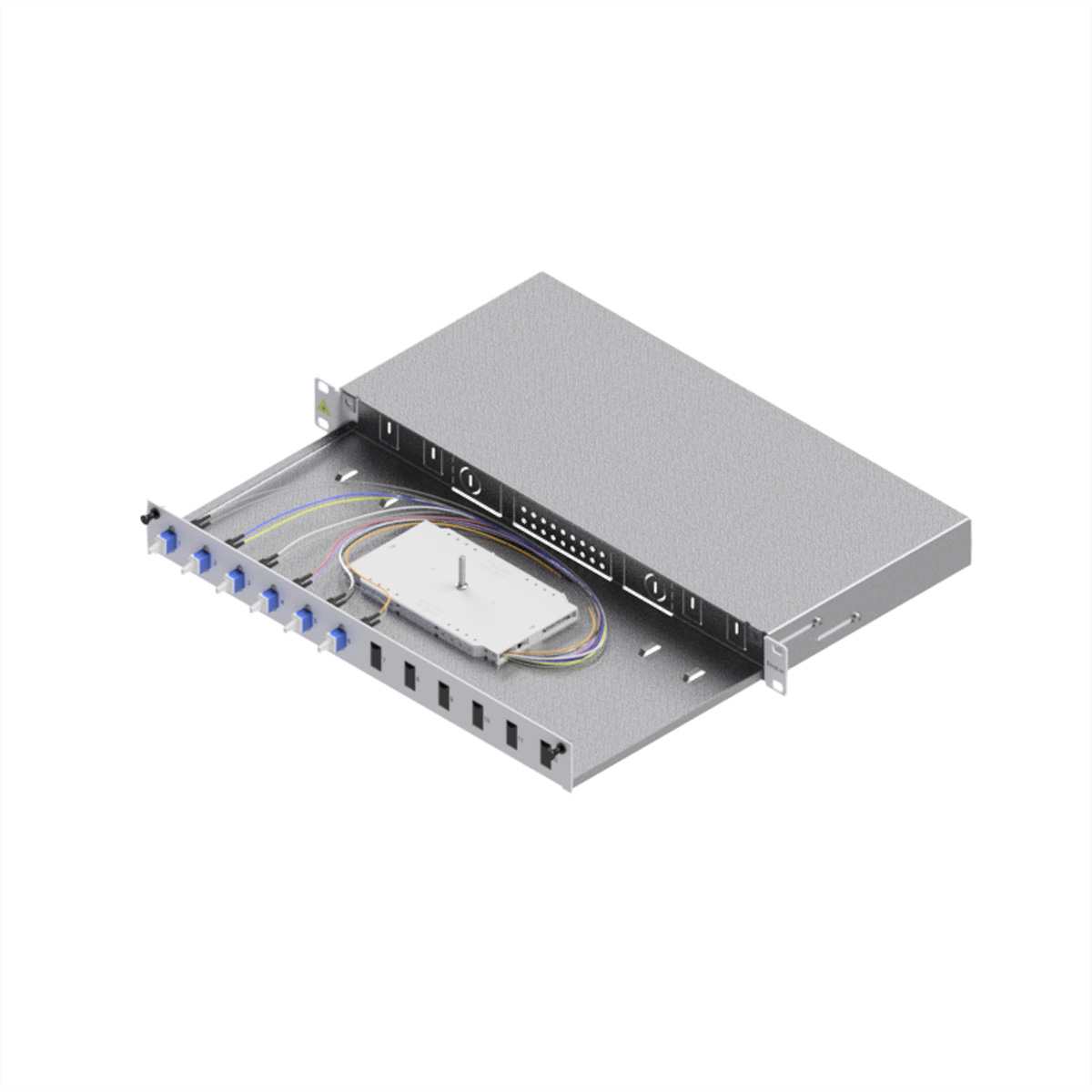 EasyLan LWL Spleißgehaeuse Basic Grade C 1HE/12Ports 6xLC-Duplex OS2, Ansicht 2