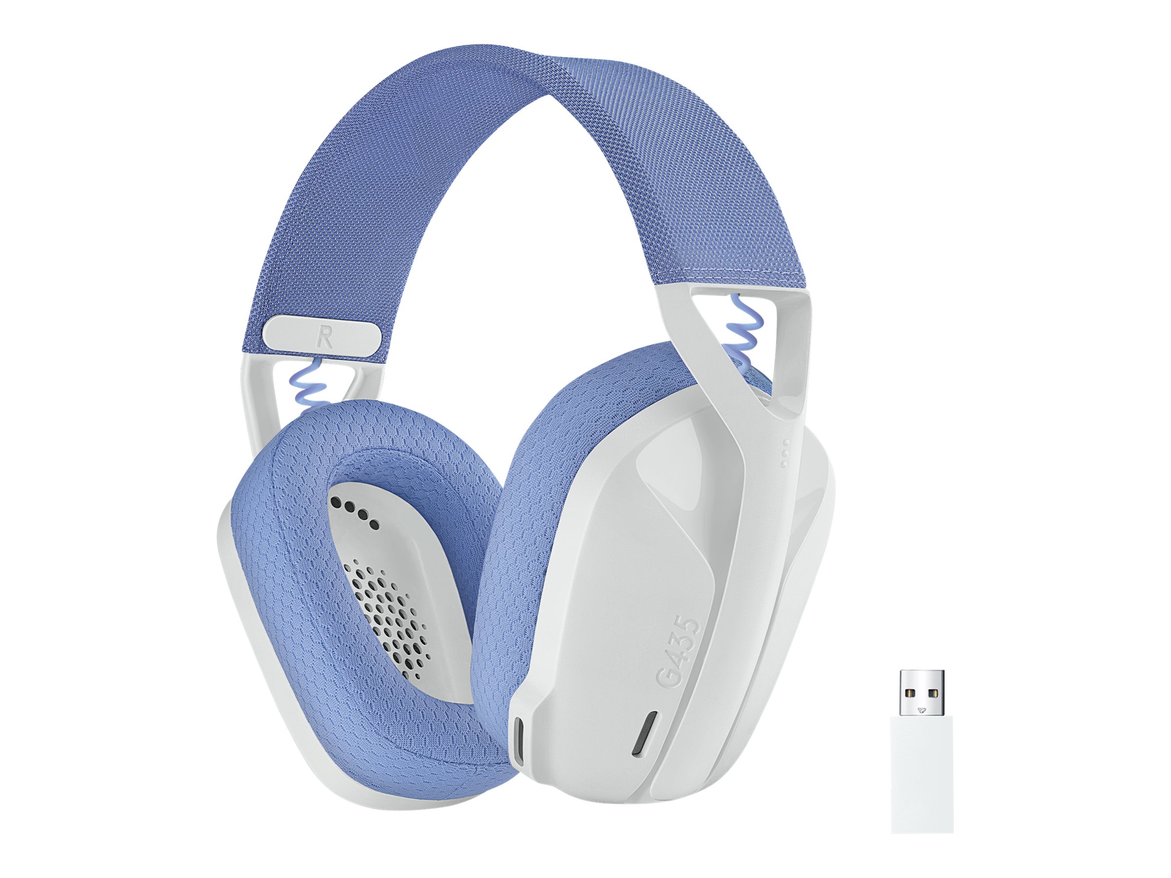 LOGI G435 LightSpeed Headset White (981-001074)