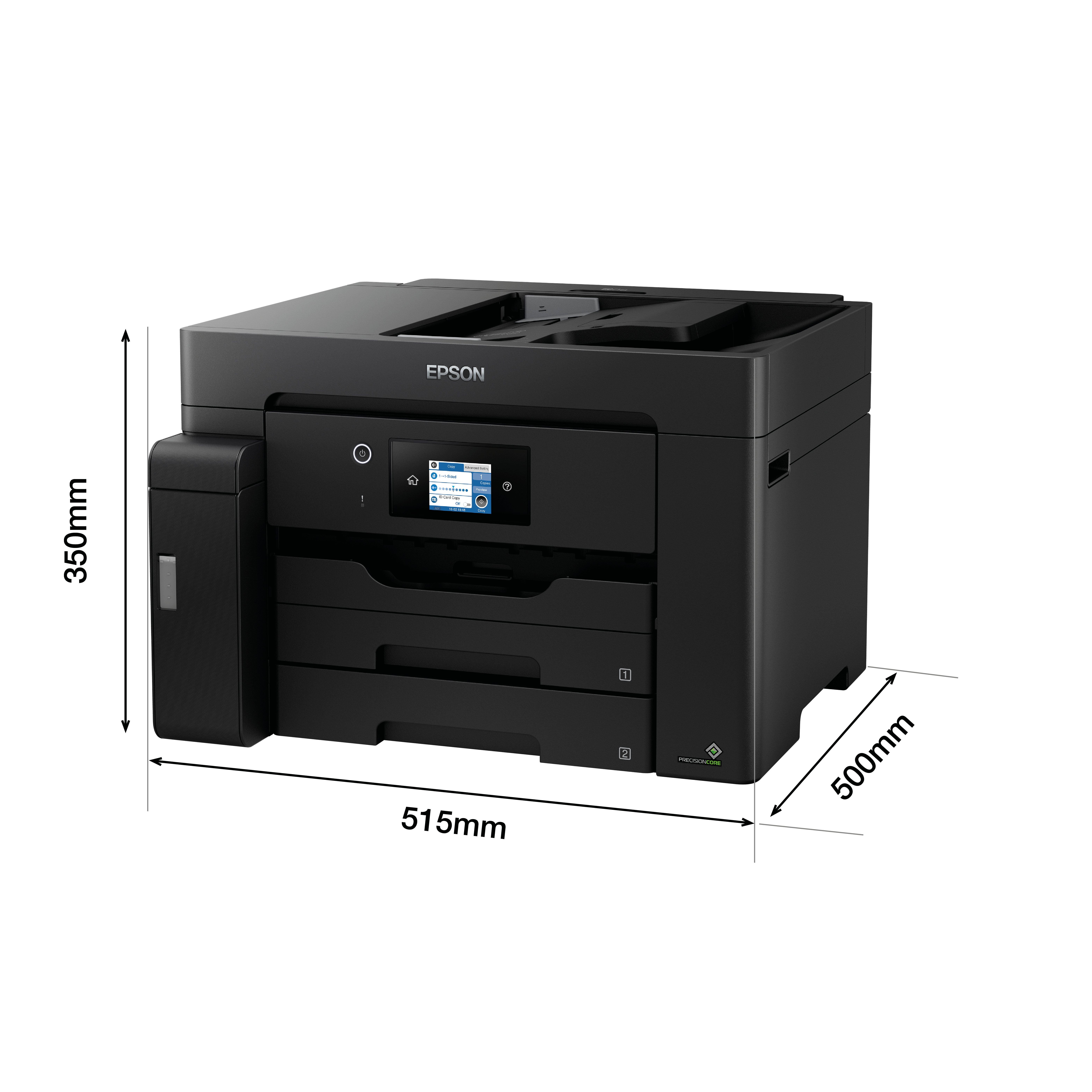 Epson EcoTank Monodrucker ET-M16600 - Tintenstrahl - Monodruck - 4800 x 2400 DPI - Monokopie - A3 - Schwarz