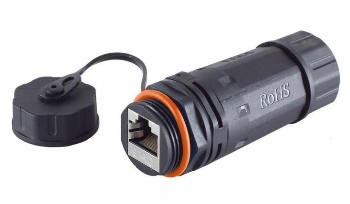 MicroConnect RJ45 coupler CAT 6a IP68 short Outdoor - Netzwerk, Ansicht 2