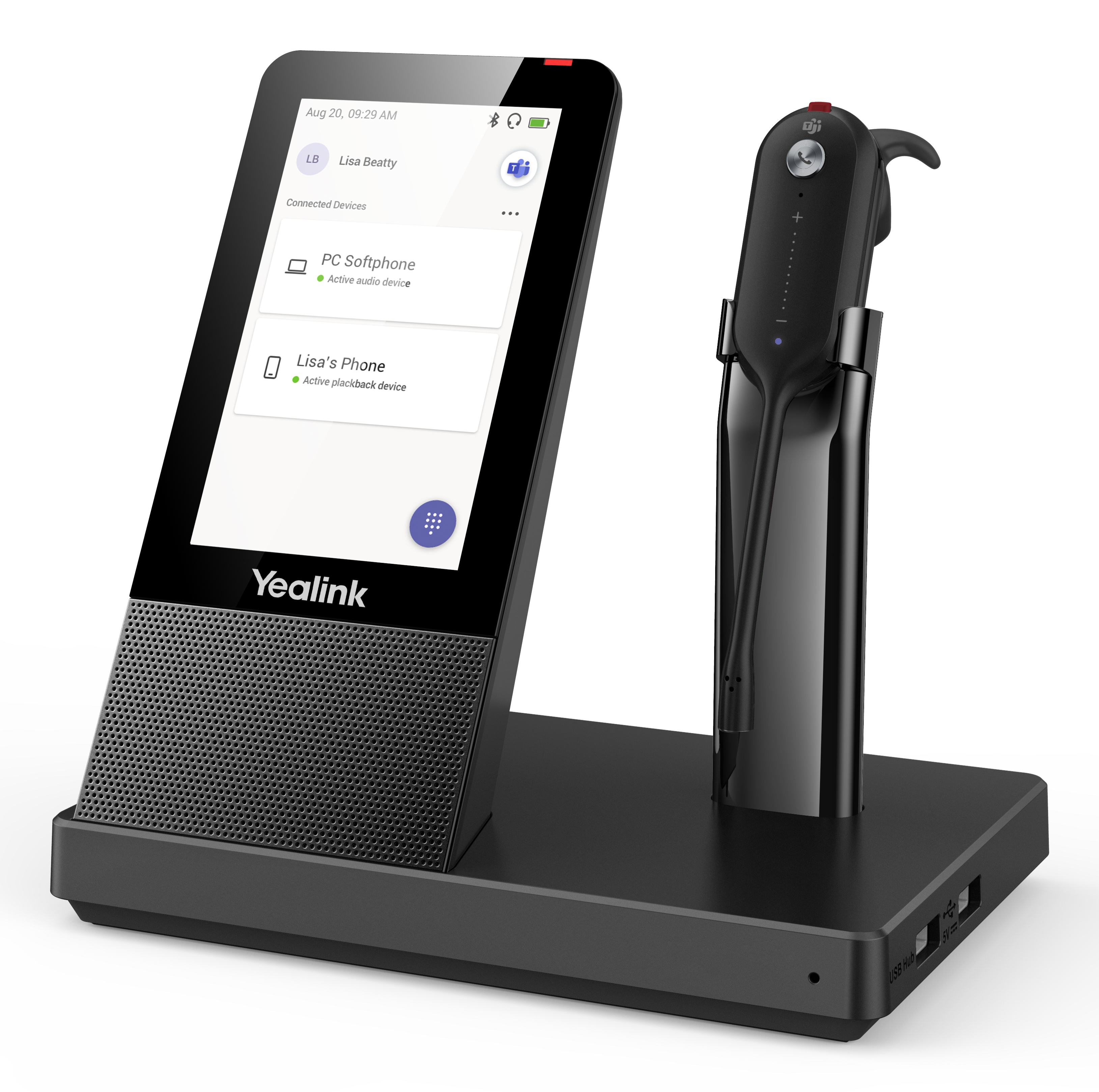 Yealink WH67 - Headset - im Ohr - konvertierbar, Ansicht 4