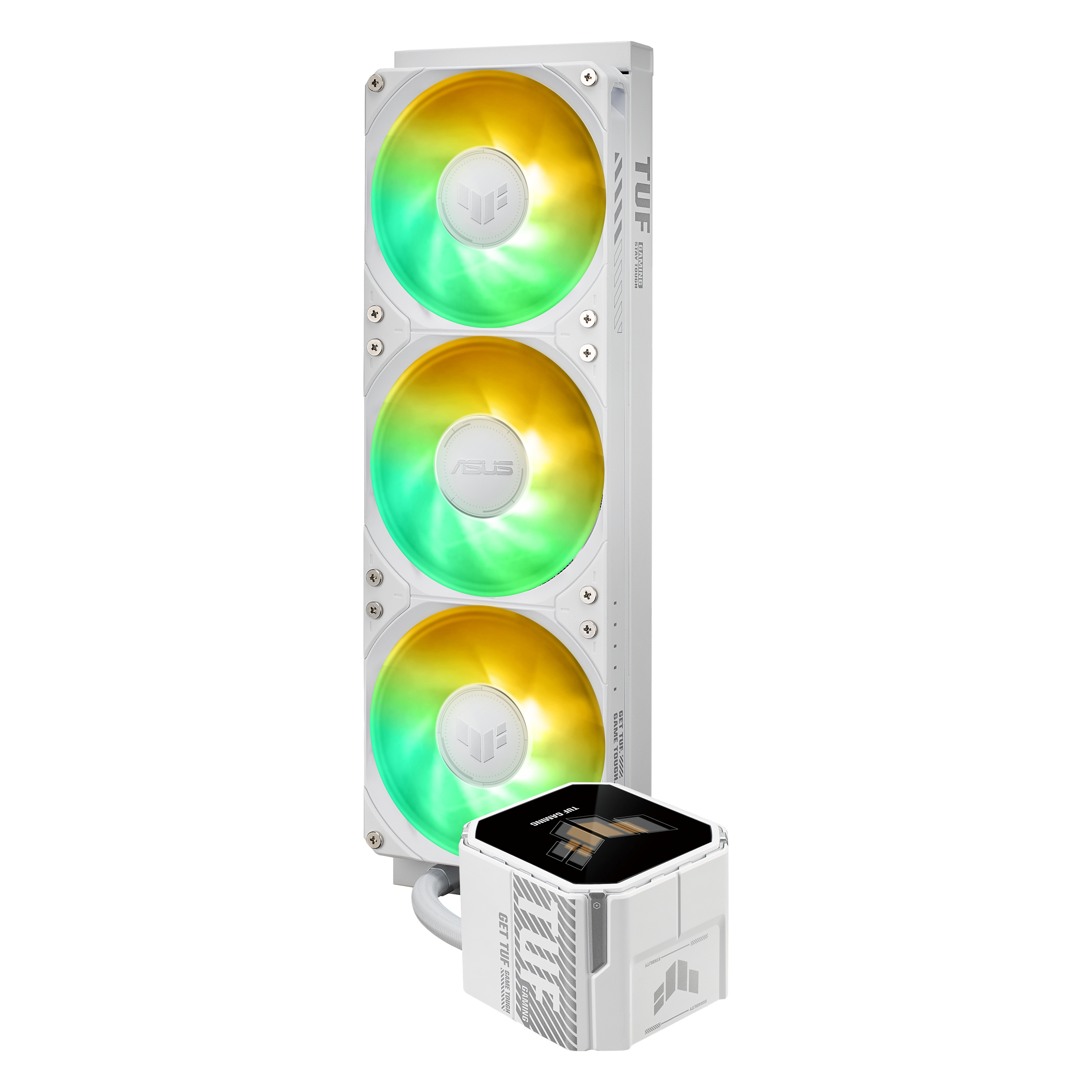ASUS TUF Gaming LC III LCD - White Edition - Wasserkühlung - Kühlergröße: 360 mm - (für: LGA1700, LGA1200, AM4,...), Ansicht 4