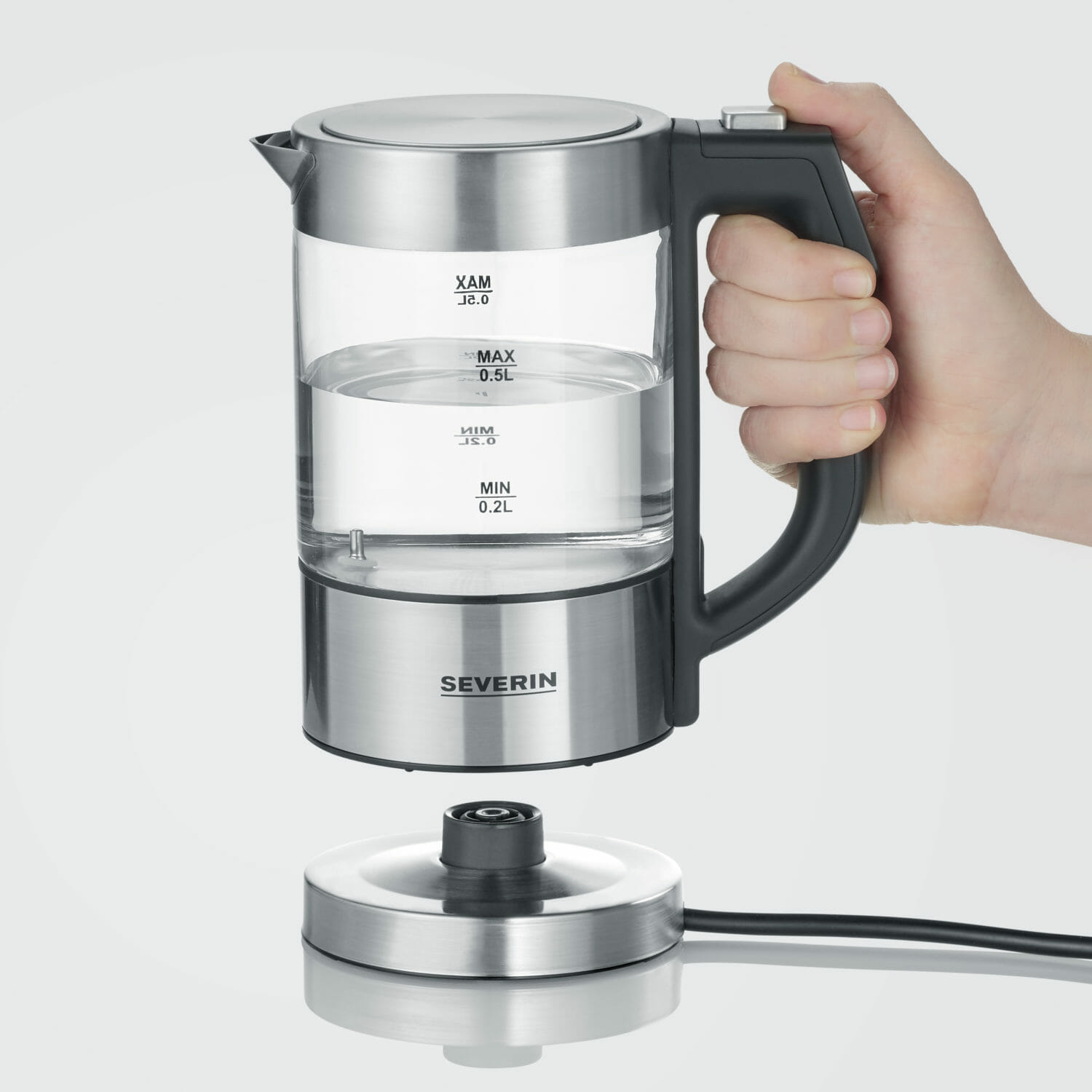 SEVERIN WK 3458 - Wasserkocher - 0.5 Liter - 1100 W, Ansicht 2