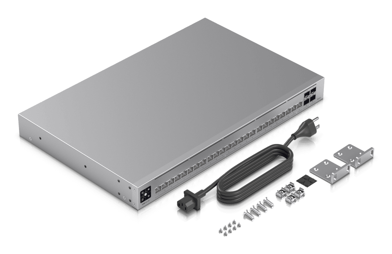 Ubiquiti UniFi Pro HD - Switch - L3 - 22 x 2.5GBase-T + 2 x 10 Gigabit Ethernet + 4 x 10 Gigabit SFP+, Ansicht 2