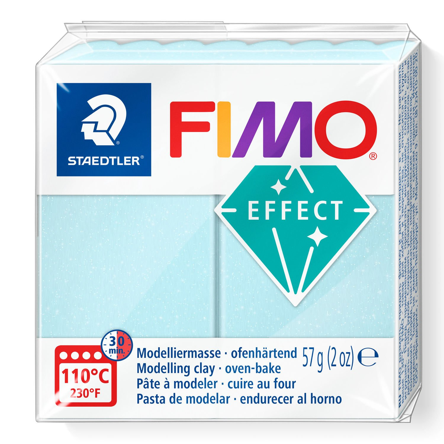 STAEDTLER FIMO 8020 - Knetmasse - Blau - Erwachsene - 1 Stück(e) - Blue ice quartz - 1 Farben
