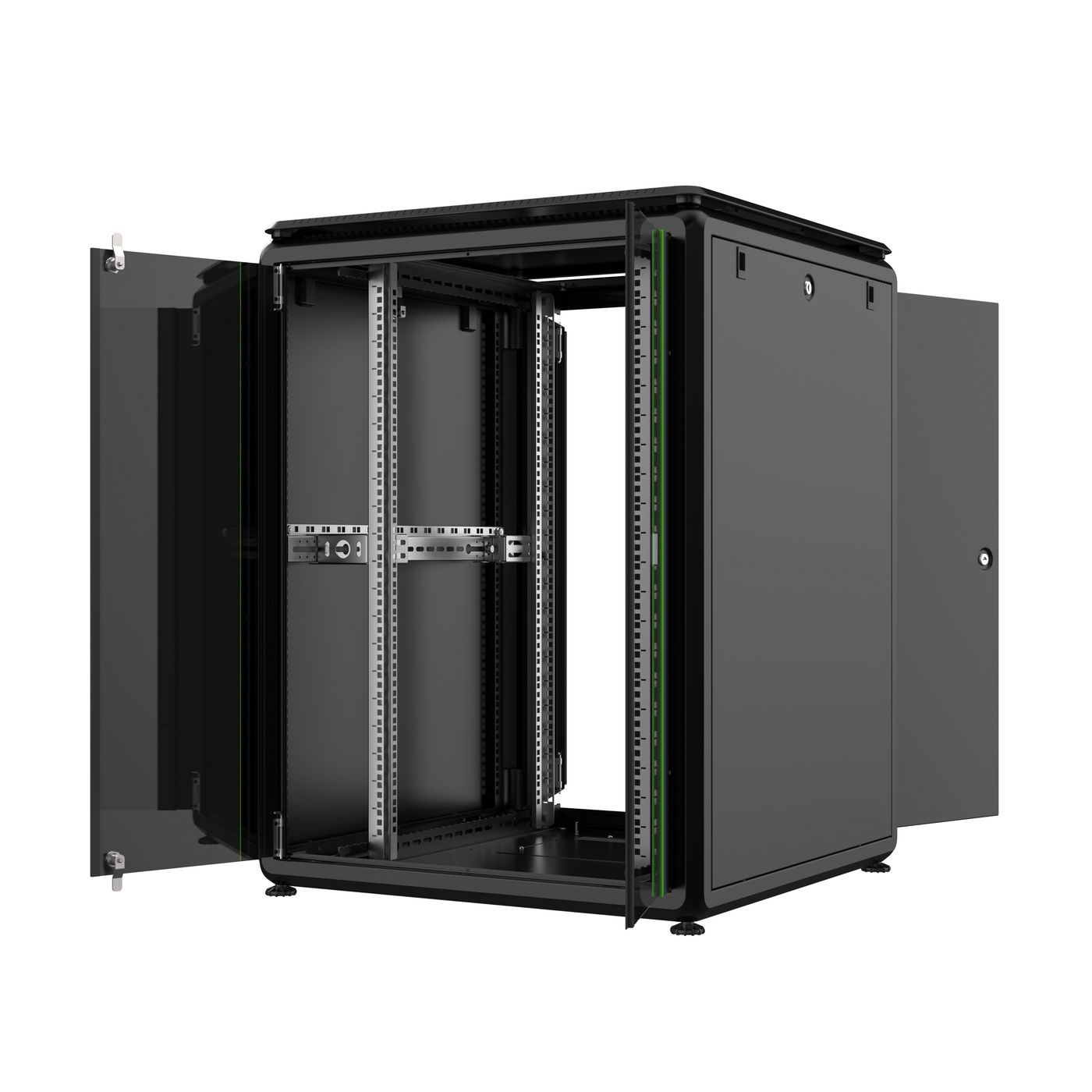 Lanview RDL20U88BL - 20U - 600 kg - 43 kg - Schwarz, Ansicht 2