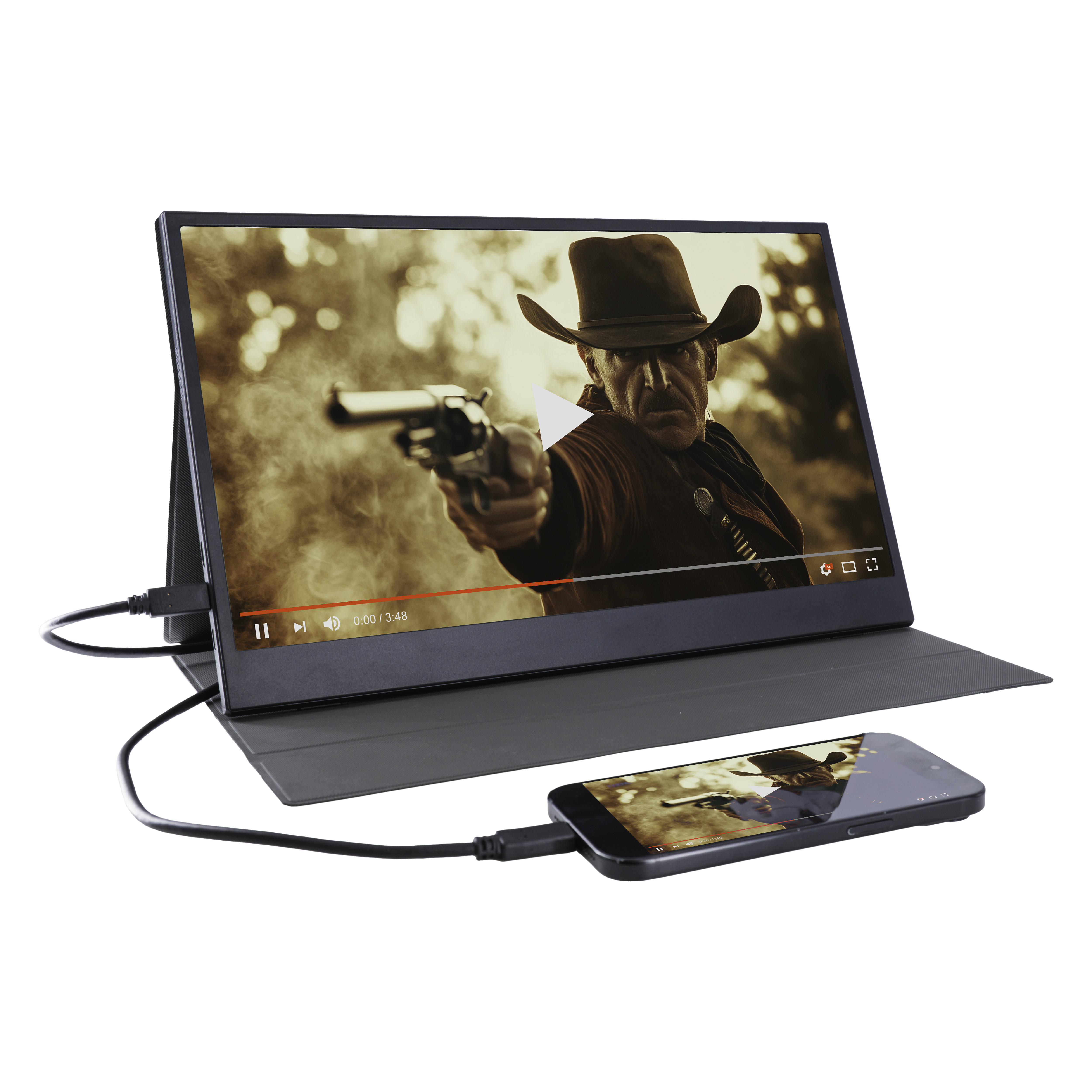 Inter Sales PMO-15604 Port. Monitor FHD 15.6 - Flachbildschirm (TFT/LCD) - 39,6 cm, Ansicht 2