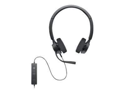 Dell Pro Stereo Headset WH3022 - Headset - kabelgebunden - USB - Zoom Certified, Zertifiziert für Microsoft Teams - für Dell 7560, 7760; Latitude 5421, 55XX; OptiPlex 3090, 70XX; Vostro 15 7510, 5625