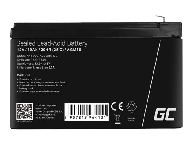 Green Cell AGM - Batterie - Bleisäure - 10 Ah, Ansicht 3