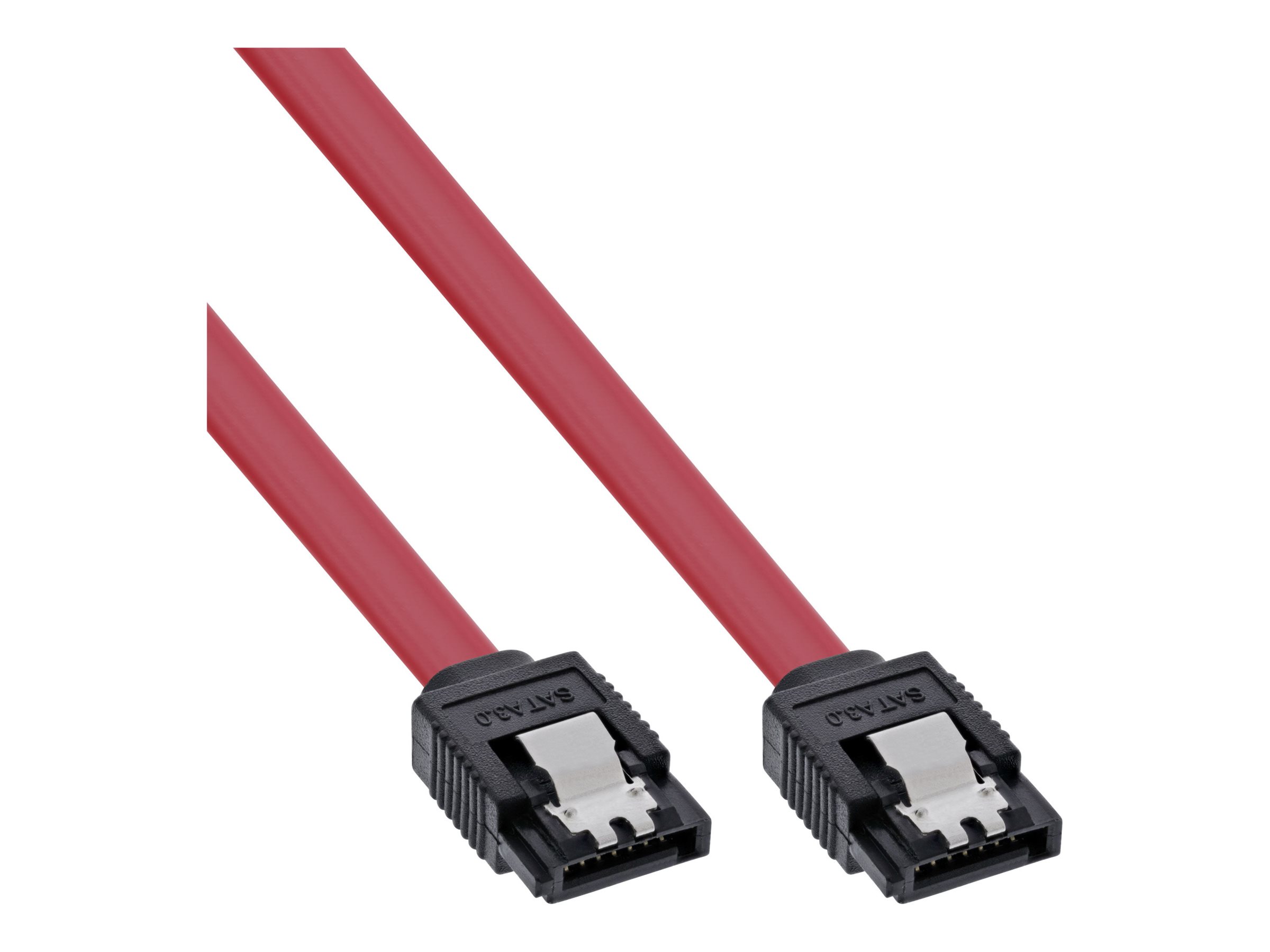 InLine SATA 6Gbs Kabel - mit Lasche - 075m