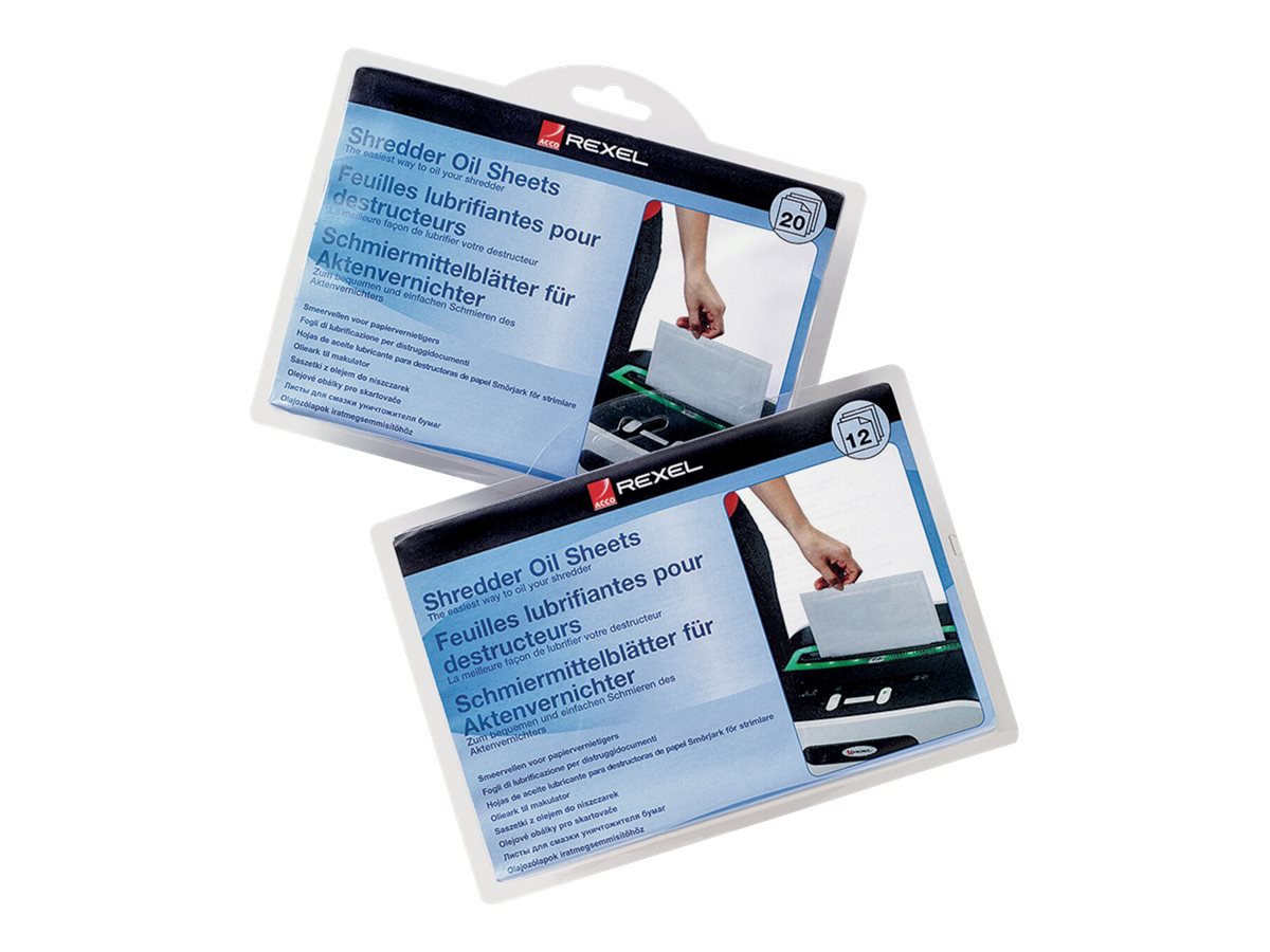 Rexel Schredder-Ölblätter (Packung mit 12), Ansicht 3