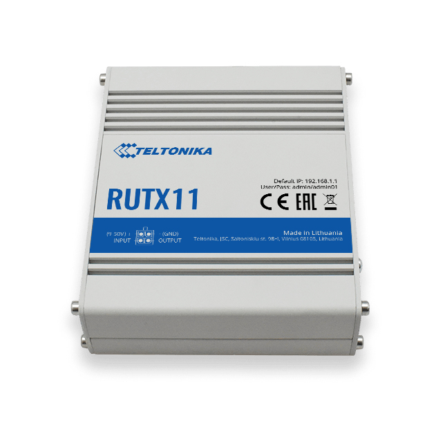 Teltonika RUTX11 - Wireless Router - WWAN - 4-Port-Switch, Ansicht 3