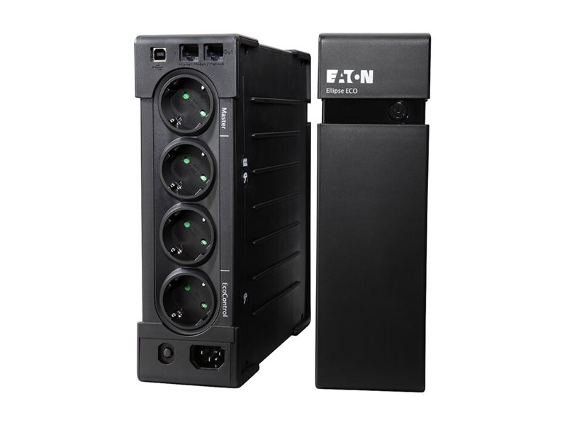 Eaton Ellipse ECO 1200 USB DIN - USV (in Rack montierbar/extern) - Wechselstrom 230 V - 750 Watt - 1200 VA - USB - Ausgangsanschlüsse: 8 - 2U - 48.3 cm (19")