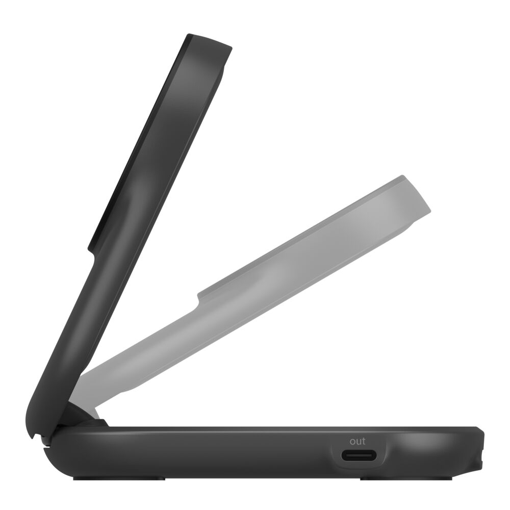 Belkin UltraCharge - Kabelloses Ladegerät - magnetisch, faltbar + AC-Netzteil - 25 Watt - Fast Charge (USB-C), Ansicht 2
