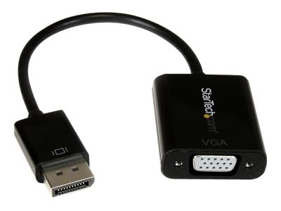 StarTech.com DP2VGA3 DisplayPort™ auf VGA Video Adapter / Konverter (1920x1200, DP auf VGA, Stecker/Buchse) - Display-Adapter - DisplayPort (M) zu HD-15 (VGA) (W) - 10 cm - aktiv - Schwarz