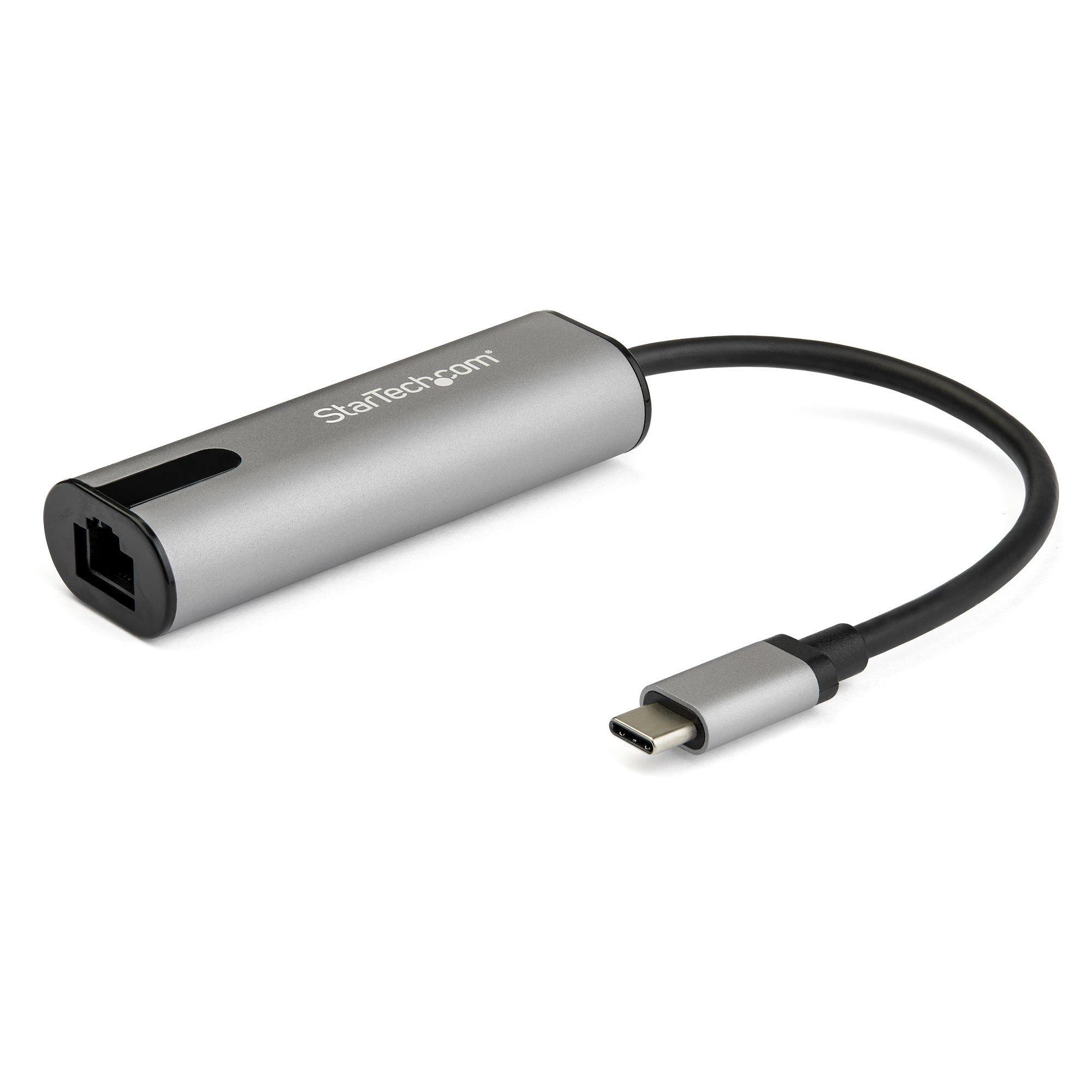 StarTech.com 2.5GbE USB-C auf Netzwerk Adapter - USB-C 3.0 2.5/1 Gbit/s und 100 Mbit/s Multigeschwindigkeits NIC - USB-C/Thunderbolt 3 3.1 Laptop auf RJ45/LAN - MacBook Pro, Surface, Kabelgebunden, USB Typ-C, Ethernet, 5000 Mbit/s, Schwarz, Grau