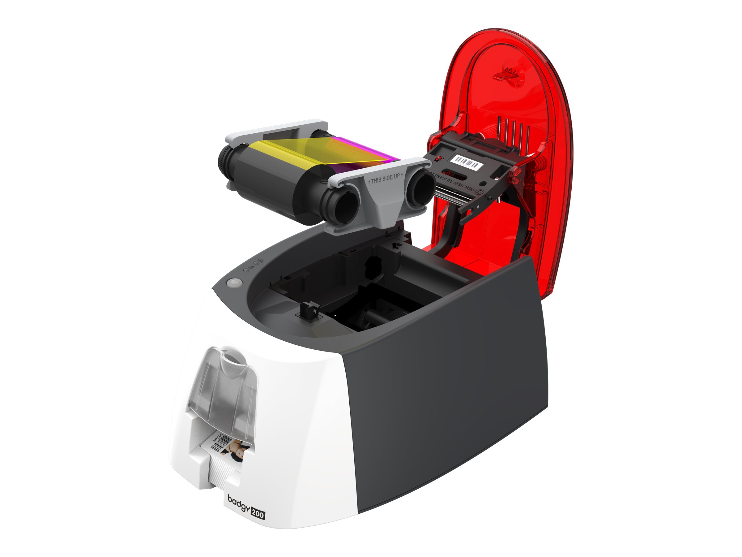 Evolis Badgy 200 - Plastikkartendrucker - Farbe - Thermosublimation/thermische Übertragung - CR-80 Card (85.6 x 54 mm), Ansicht 4