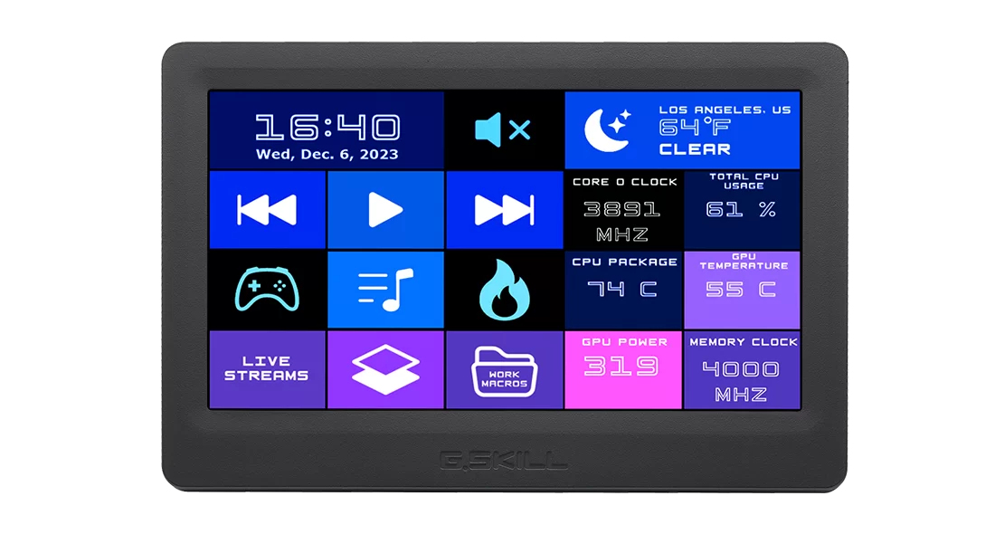 G.Skill WigiDash - Touchscreen mit LCD Anzeige, Ansicht 3