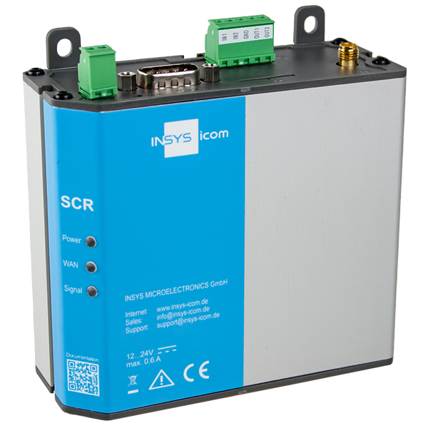 Insys icom SCR-L 300 - Router - WWAN - 2-Port-Switch, Ansicht 4
