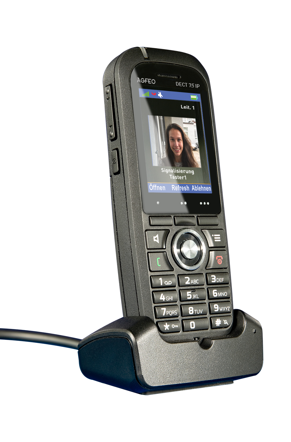 AGFEO DECT 75 IP - Schnurloses Erweiterungshandgerät, Ansicht 2