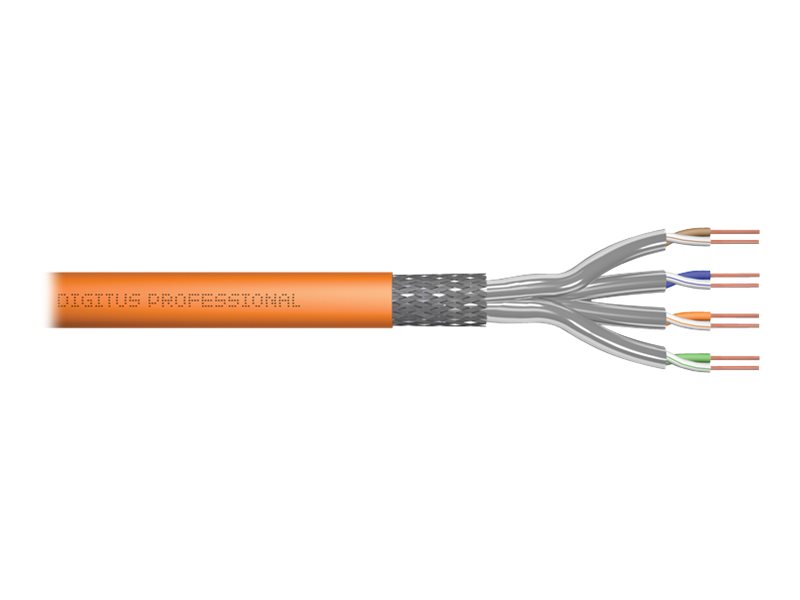 DIGITUS CAT 7 S/FTP Verlegekabel, 100 m, Simplex, Dca-s1a, d0, a1