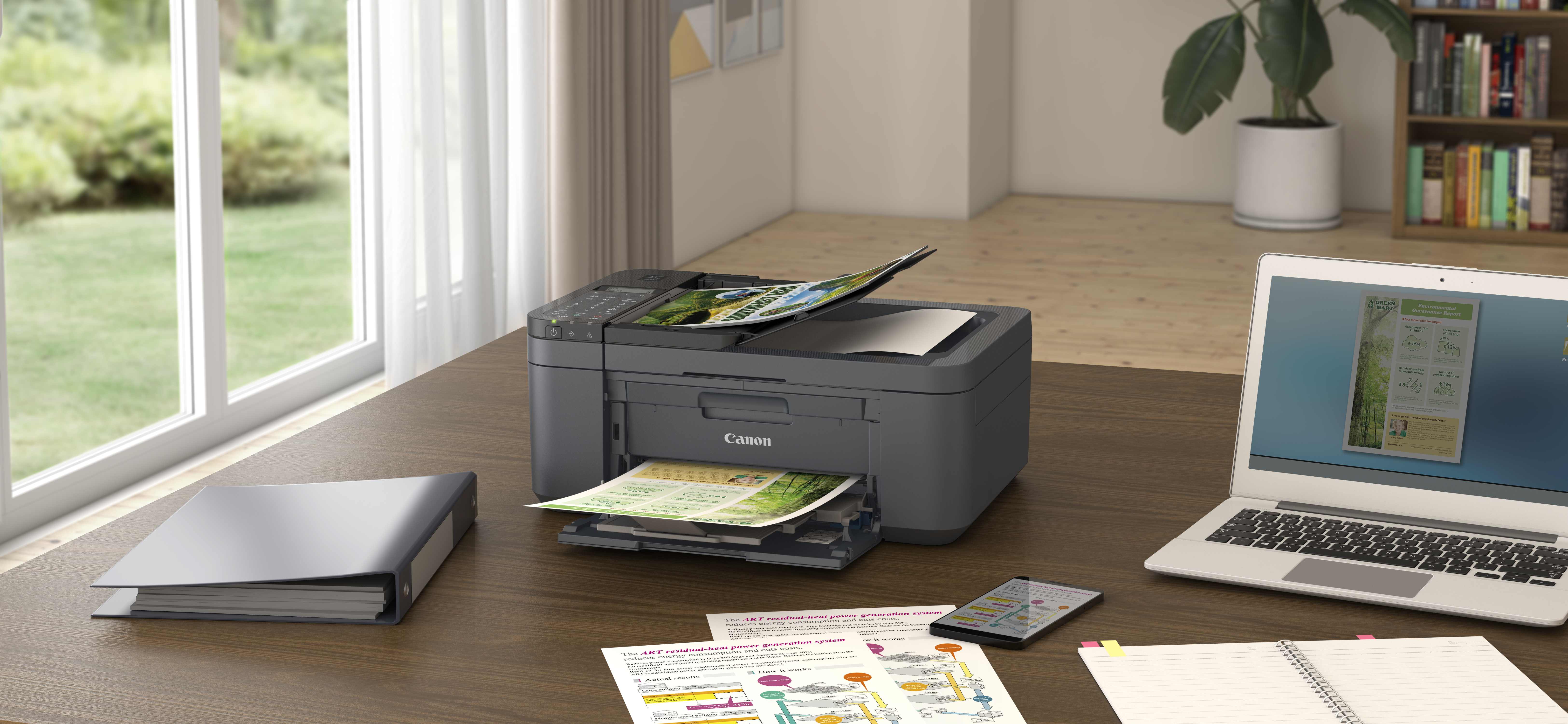 Canon PIXMA TR4755i - Multifunktionsdrucker - Farbe - Tintenstrahl - A4 (210 x 297 mm), Ansicht 2